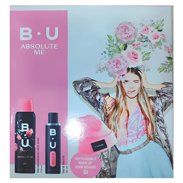 B.U. Absolute Me Eau de Toilette 50ml, Deodorant Spray 150ml & Gift Beanie